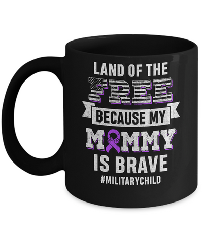 Military Child Month Purple Up Free Brave Mom Pride Mug Coffee Mug | Teecentury.com