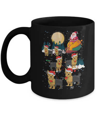 Dog Reindeer Yorkie Christmas Gift Mug Coffee Mug | Teecentury.com