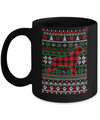 Rottweiler Red Plaid Ugly Christmas Sweater Gifts Mug Coffee Mug | Teecentury.com