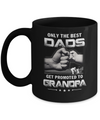 The Best Dads Get Promoted To Grandpa Fathers Day Mug Coffee Mug | Teecentury.com