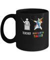 Dabbing Unicorn Kindergarten Teacher Funny Gifts Dab Mug Coffee Mug | Teecentury.com