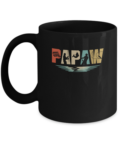 Vintage Fishing Papaw Father's Day Gift Mug Coffee Mug | Teecentury.com
