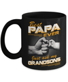 Best Papa Ever Just Ask My Grandsons Mug Coffee Mug | Teecentury.com