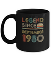 Legend Since September 1980 Vintage 42th Birthday Gifts Mug Coffee Mug | Teecentury.com