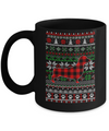 Dachshund Red Plaid Ugly Christmas Sweater Gifts Mug Coffee Mug | Teecentury.com