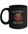 One Thankful Granny Leopard Turkey Thanksgiving Gift Mug Coffee Mug | Teecentury.com