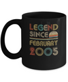 Legend Since February 2005 Vintage 17th Birthday Gifts Mug Coffee Mug | Teecentury.com