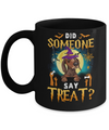 Did Someone Say Treat Dachshund Halloween Costume Mug Coffee Mug | Teecentury.com