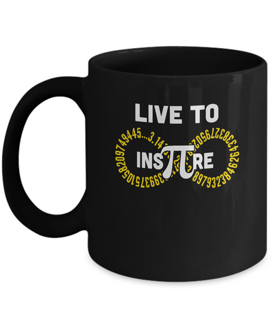Student Teacher Live To Inspire Pi Day Gift Mug Coffee Mug | Teecentury.com
