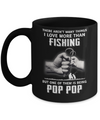 I Love More Than Fishing Being Pop Pop Funny Fathers Day Mug Coffee Mug | Teecentury.com