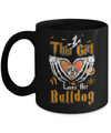 This Girl Love Her Dog Bulldog Halloween Mug Coffee Mug | Teecentury.com