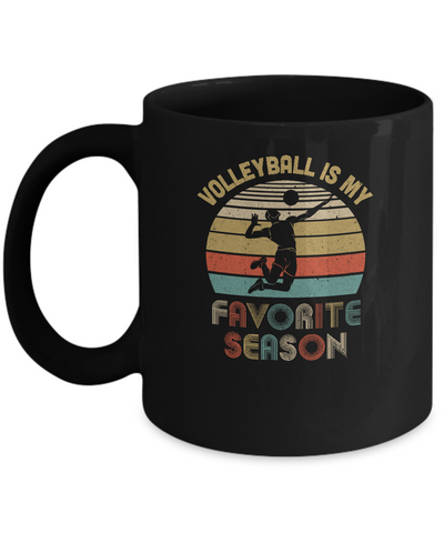 Volleyball Is My Favorite Season Vintage Mug Coffee Mug | Teecentury.com