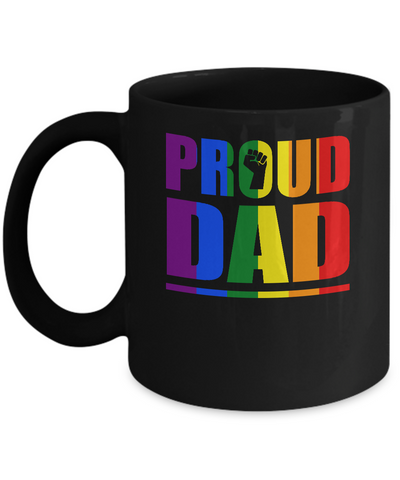 Proud Dad Gay Pride Month LGBT Mug Coffee Mug | Teecentury.com