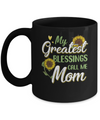 My Greatest Blessings Call Me Mom Sunflower Gifts Mug Coffee Mug | Teecentury.com