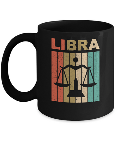 Vintage Libra Zodiac September October Birthday Gift Mug Coffee Mug | Teecentury.com
