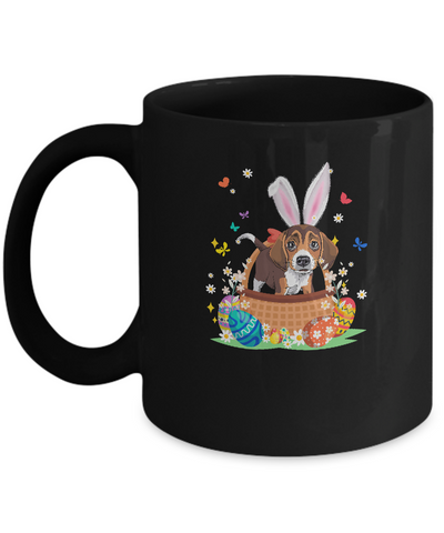 Beagle Bunny Hat Rabbit Easter Eggs Mug Coffee Mug | Teecentury.com