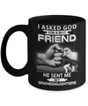 I Asked God For A Best Friend He Sent Me My Granddaughters Mug Coffee Mug | Teecentury.com