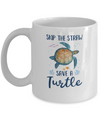 Skip A Straw Save A Turtle Save Turtles Mug Coffee Mug | Teecentury.com