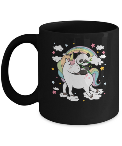 Panda Riding Unicorn Mug Coffee Mug | Teecentury.com