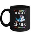 4th Grade Teacher Shark Doo Doo Doo Halloween Mug Coffee Mug | Teecentury.com