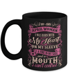 I Am An April Woman I Was Born With My Heart On My Sleeve Mug Coffee Mug | Teecentury.com