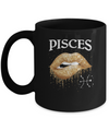 Pisces Zodiac February March Birthday Gift Golden Lipstick Mug Coffee Mug | Teecentury.com