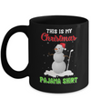 This Is My Christmas Pajama Xmas Snowman Golf Mug Coffee Mug | Teecentury.com