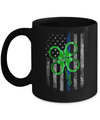 Thin Blue Line Happy St Patrick's Day Clover Police Mug Coffee Mug | Teecentury.com