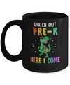 Pre-K Here I Come Dinosaur Back To School Mug Coffee Mug | Teecentury.com