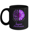 Being Strong Daisy Flower Purple Lupus Awareness Mug Coffee Mug | Teecentury.com