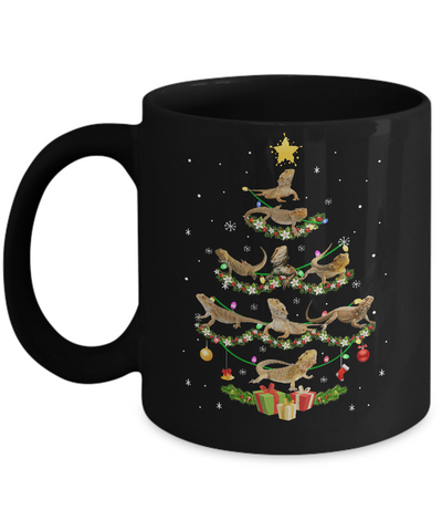 Bearded Dragon Christmas Tree Funny Reptile Lover Xmas Gifts Mug Coffee Mug | Teecentury.com