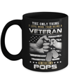 I Love More Than Being A Veteran Is Being A Pops Mug Coffee Mug | Teecentury.com