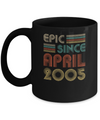 Epic Since April 2005 Vintage 17th Birthday Gifts Mug Coffee Mug | Teecentury.com