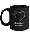 Butterfly Believe Brain Cancer Awareness Ribbon Gifts Mug Coffee Mug | Teecentury.com