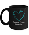 Butterfly Believe Ovarian Cancer Awareness Ribbon Gifts Mug Coffee Mug | Teecentury.com