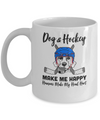 Dogs And Hockey Make Me Happy Humans Make My Head Hurt Mug Coffee Mug | Teecentury.com