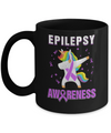 Inspirational Epilepsy Awareness Unicorn Support Mug Coffee Mug | Teecentury.com