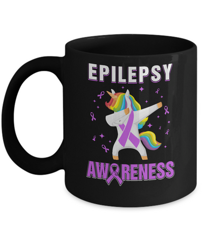 Inspirational Epilepsy Awareness Unicorn Support Mug Coffee Mug | Teecentury.com