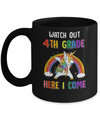 4th Grade Here I Come Unicorn Back To School Mug Coffee Mug | Teecentury.com