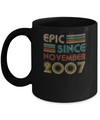 Epic Since November 2007 15th Birthday Gift 15 Yrs Old Mug Coffee Mug | Teecentury.com