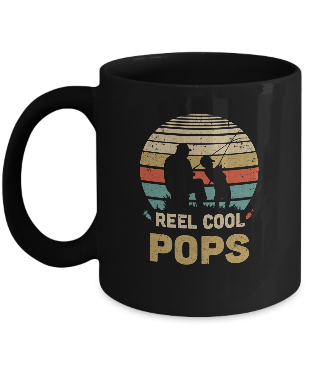 Reel Cool Dad Mug Funny Fathers Day Fishing Coffee Cup - 11oz