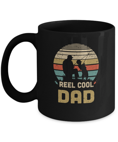 Vintage Father's Day Gift Reel Cool Dad Fishing Mug Coffee Mug | Teecentury.com