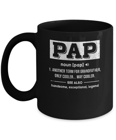 Pap Gifts Grandpa Definition Fathers Day Mug Coffee Mug | Teecentury.com