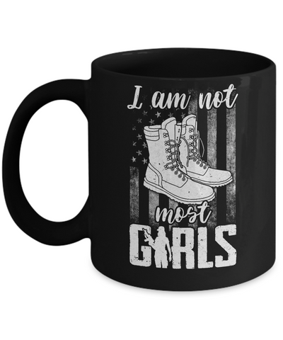 I AM NOT MOST GIRLS Veteran Woman Mug Coffee Mug | Teecentury.com