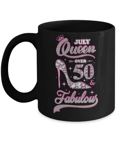 July Queen 50 And Fabulous 1972 50th Years Old Birthday Mug Coffee Mug | Teecentury.com