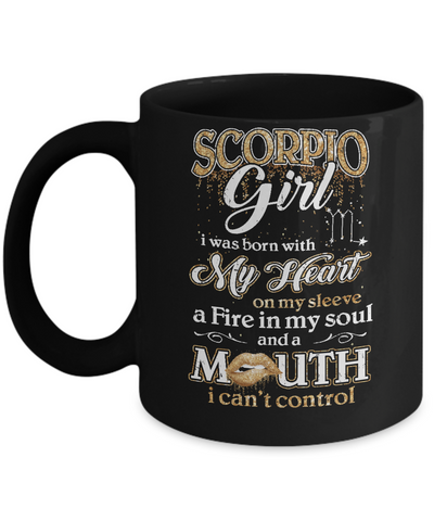 I'm A Scorpio Girl Lipstick October November Funny Zodiac Birthday Mug Coffee Mug | Teecentury.com