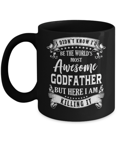 World's Most Awesome Godfather Fathers Day Gift Mug Coffee Mug | Teecentury.com