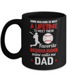 Funny My Favorite Baseball Player Calls Me Dad Mug Coffee Mug | Teecentury.com