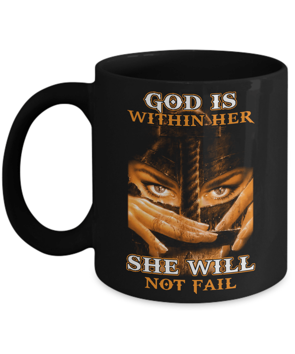 Knight Templar God Is Within Her She Will Not Fail Mug Coffee Mug | Teecentury.com