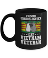 Proud Granddaughter Of A Veteran Papa Grandpa Grandma Mug Coffee Mug | Teecentury.com